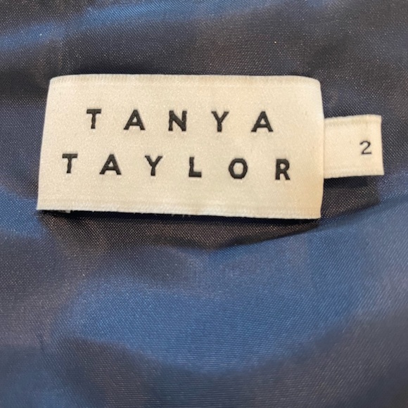 Tanya Taylor Leiria Silk Wrap Floral Navy Top sz 2 - Picture 5 of 5